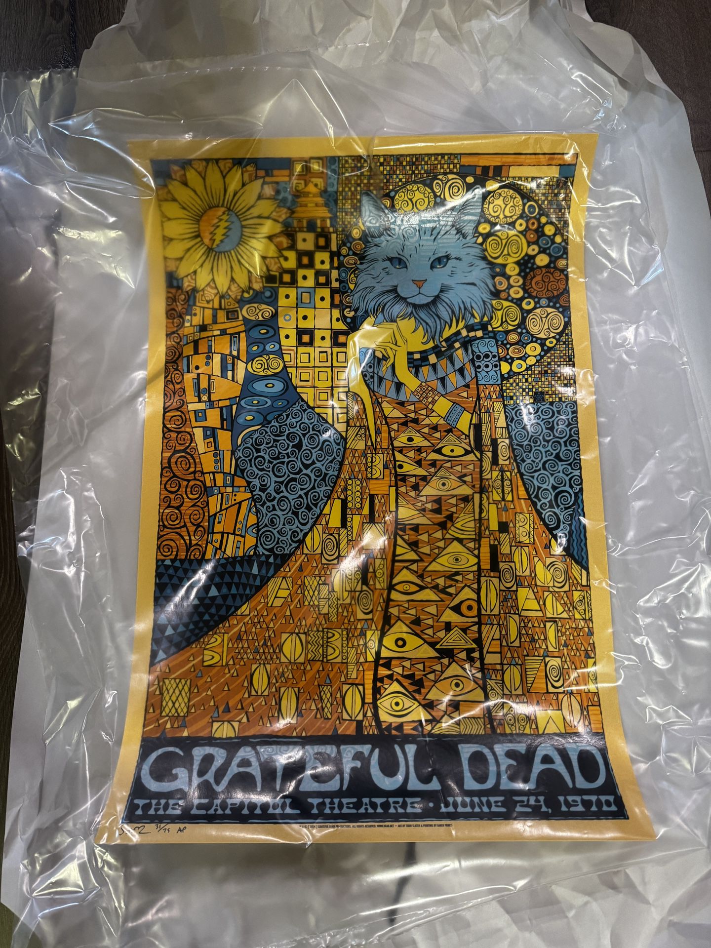 Grateful Dead Todd Slater Capital Theater China Cat Stardream Gold 31/75