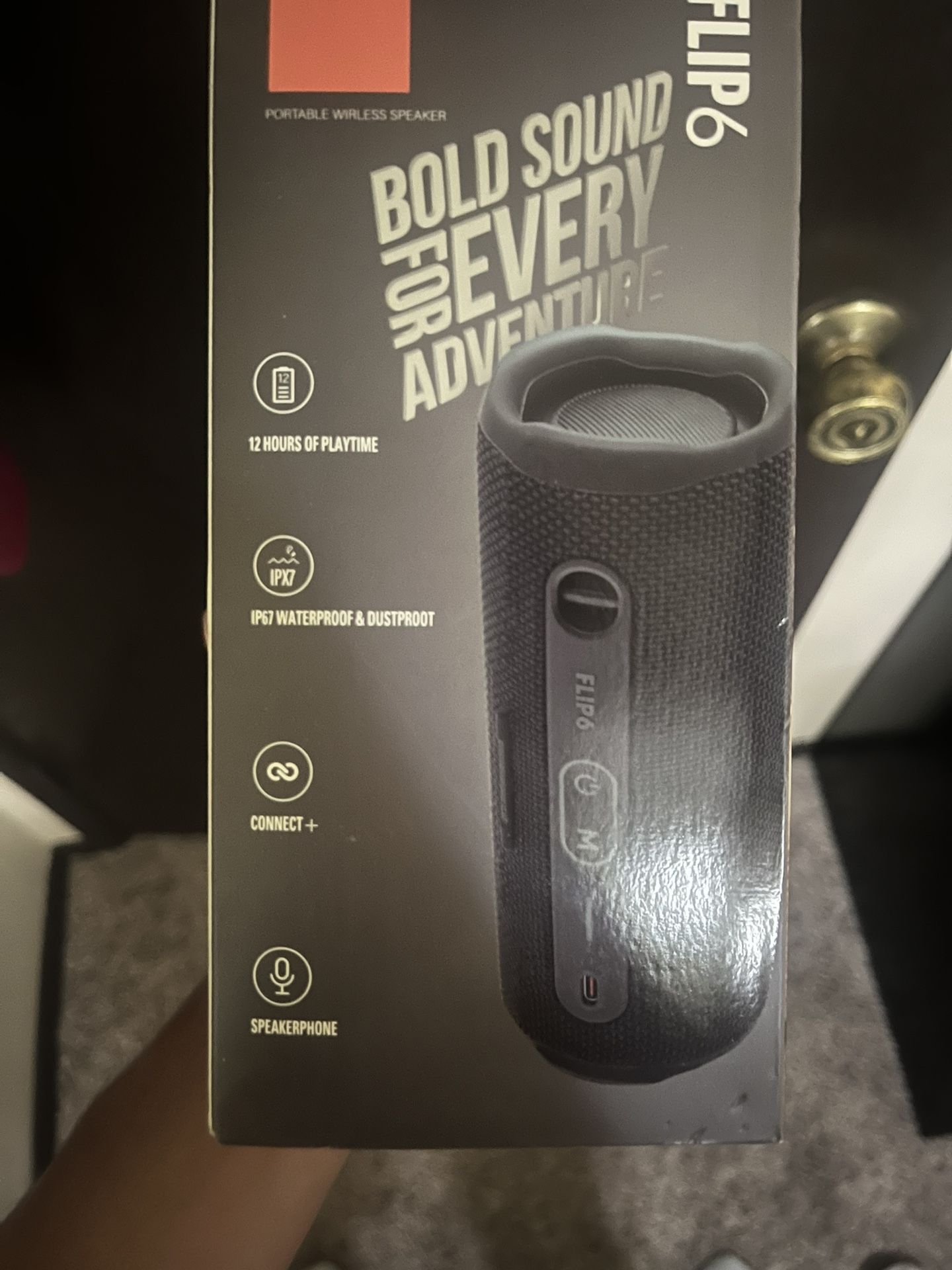 unopened JBL Flip 6 speaker
