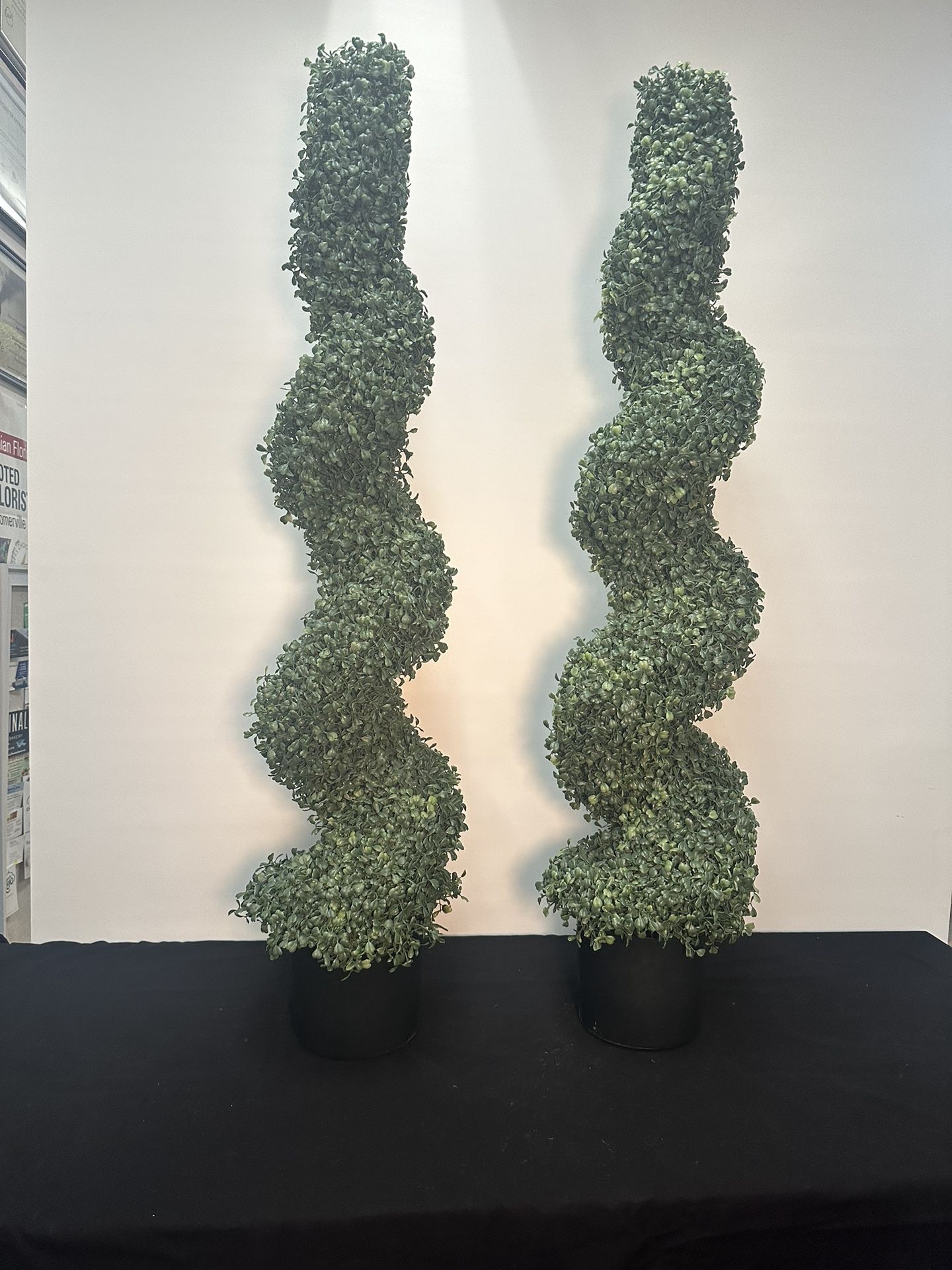 Silk Topiary Spirals 48” Tall
