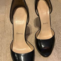 Authentic Christian Louboutin Black Stiletto Heels 
