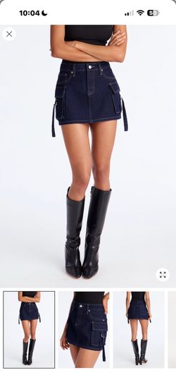 Fashion nova denim skirt