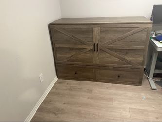 Queen Size Murphy Bed with Foldable Mattress