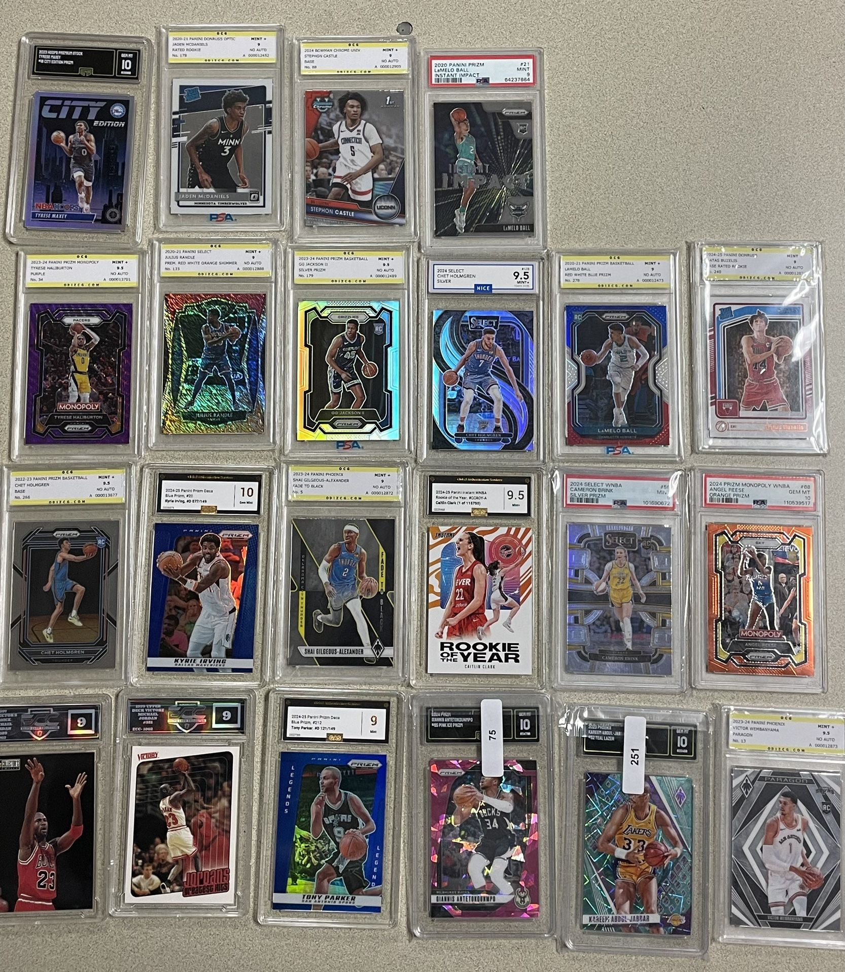 Graded Slab NBA/WNBA Cards