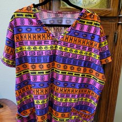 Scrubs Top.  Polyester & Spandex  Size 2X