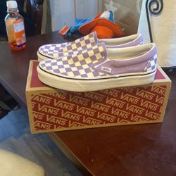 Light purple vans ,slip on