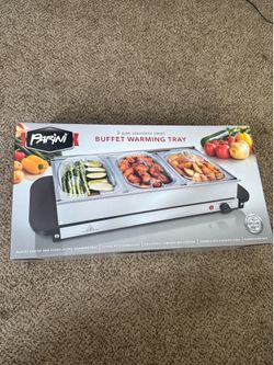Brand new Parini 3-pan Buffet Stainless Steel Warming Tray