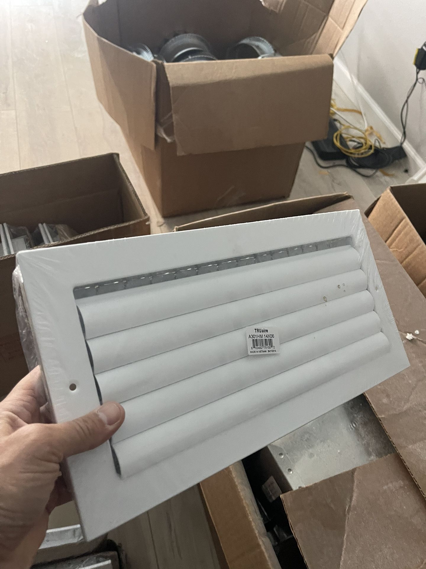 Hvac Register Box , Collar And Vents 