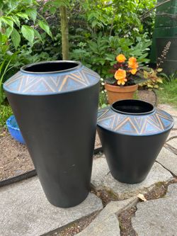 Pair Of Large West German Pottery Vases