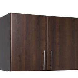 Brand new in box Prepac Elite Functional Wall Mount Shop Cabinet with Adjustable Shelf, Simplistic Stackable 2-Door Garage Cabinet