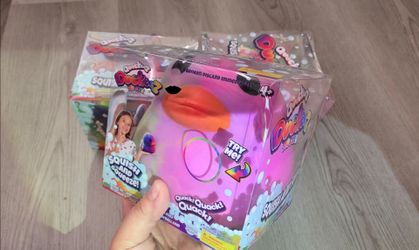 Pink Tie Dye Squeeze Duckies Squishy Toy
