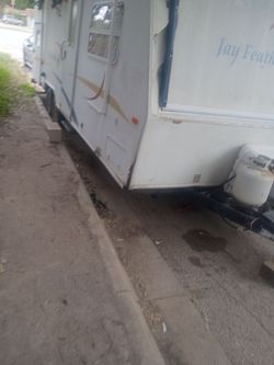 RV travel trailer.