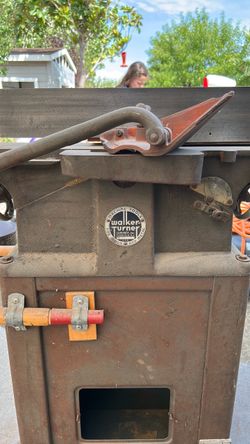 Vintage Walker Turner and enclosed-stand jointer