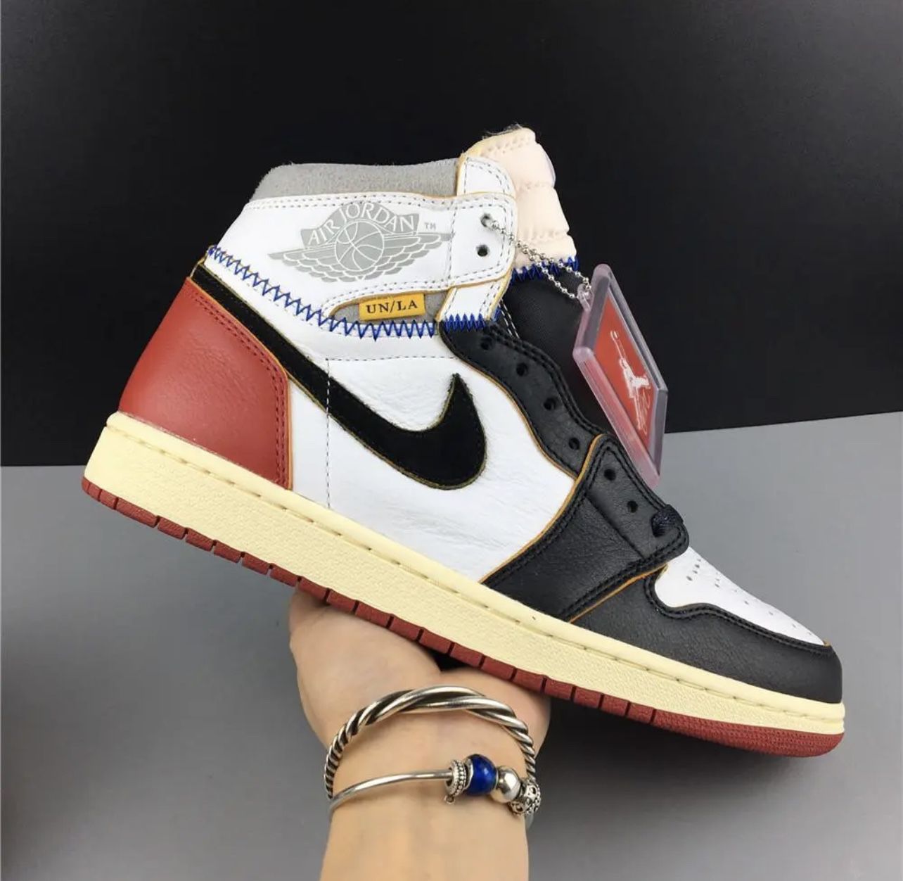 AJ 1 Retro High Union Los Black Toe Shoes Sneakers (Shipping Only) for Sale in New York, NY OfferUp