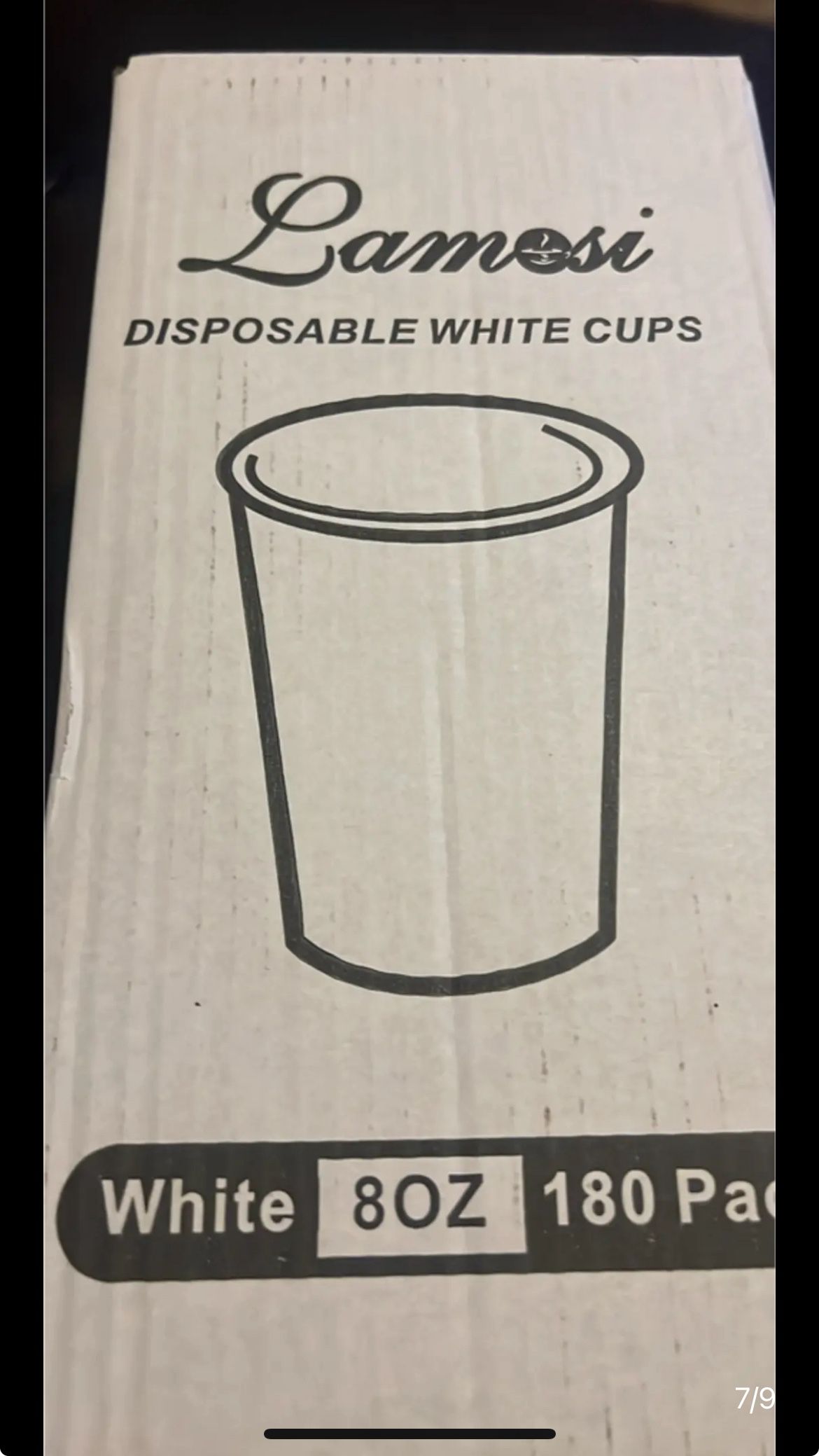 180 Count Paper Cups 8 oz, Disposable Coffee Cups Bulk, Thickened Durable Drinking Cups for Hot or Cold Beverage, Home, Office, Party, Business, Event