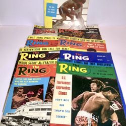 Vintage The Ring Magazine 1970’s Lot of 9 Issues, Preowned