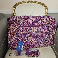 Vera Bradley Dream Tapestry Iconic Weekender Travel Bag