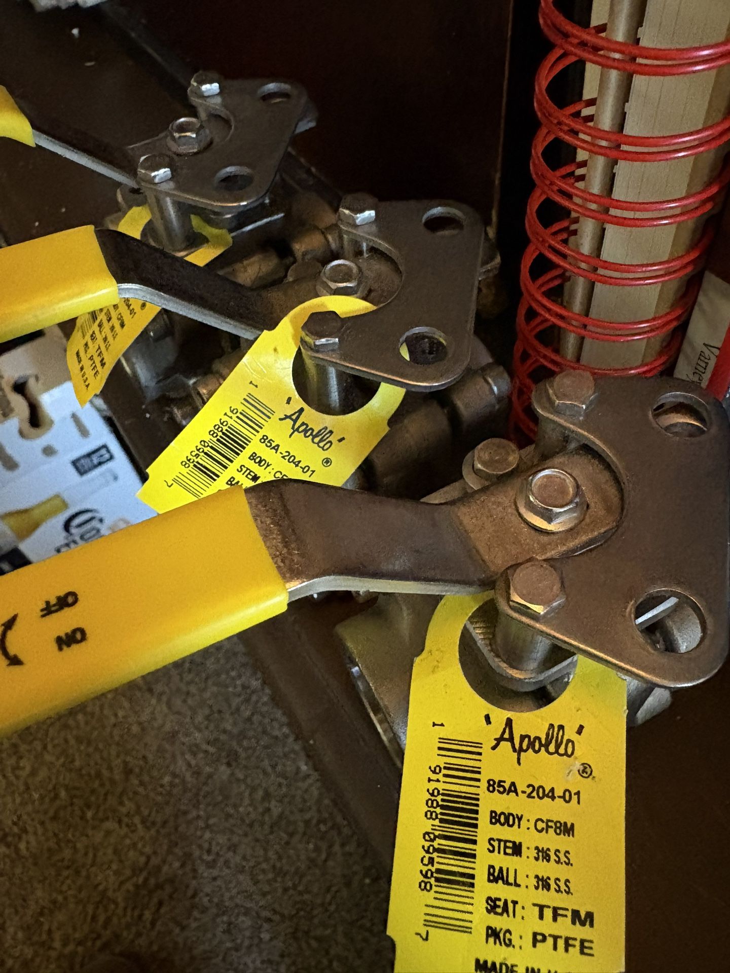 3 Apollo 3/4” Socket Weld 2-way Ball Valves