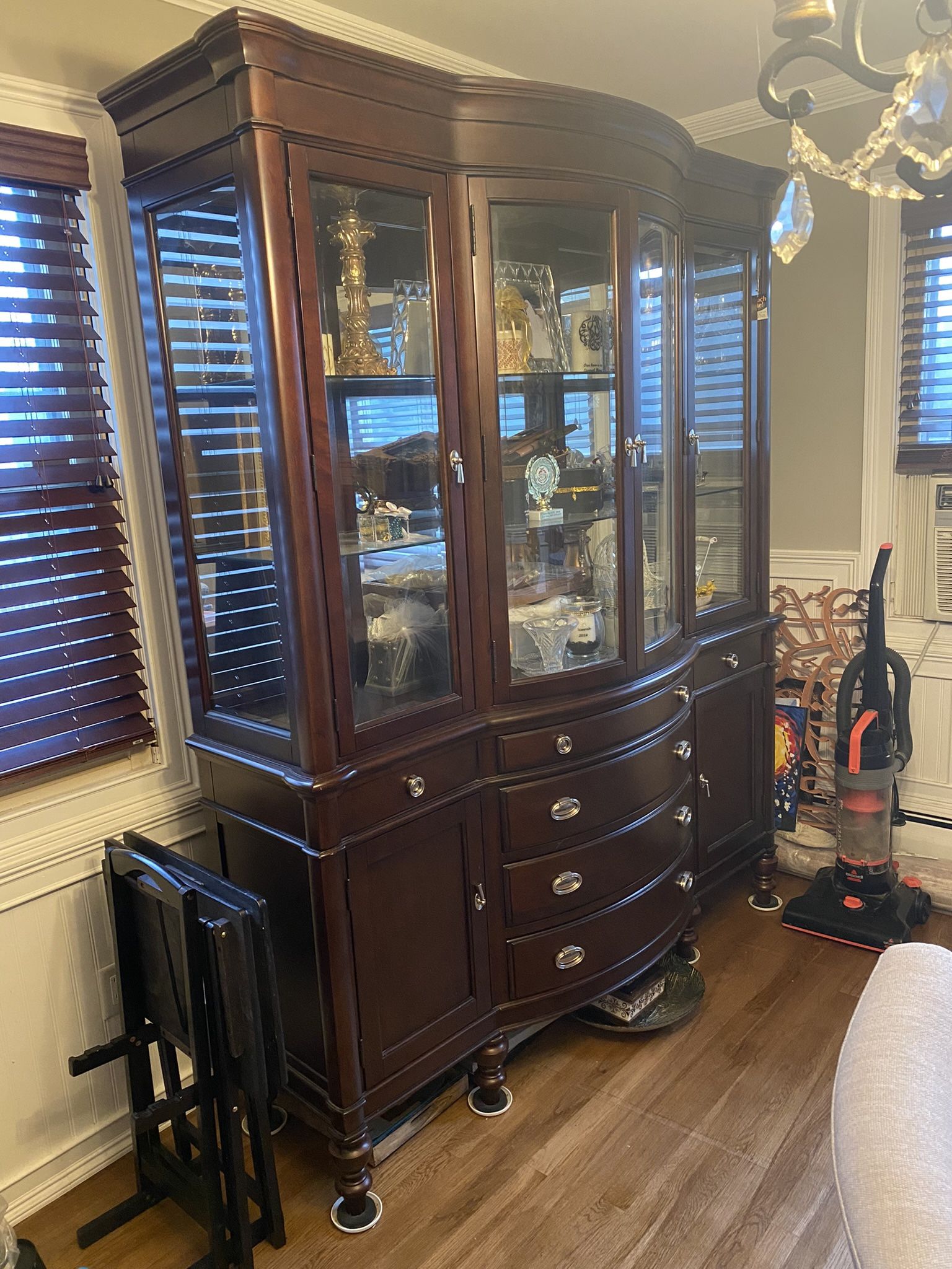 China Buffet From Raymour And Flanigan Stand Storage Dining Room Wood Closet Cabinet