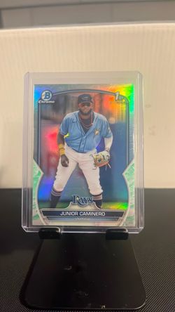 Junior Caminero Bowman Chrome 1st Bowman Rays Card