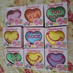 McDonald’s Sweethearts Plush Conversation Hearts – 2015 – Lot of 9 – New in Box