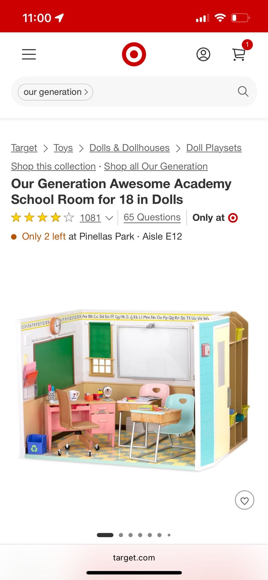 Target generation dollhouse with accessories