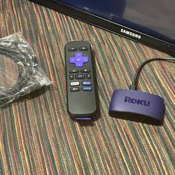 Roku Express 3930X with Remote and accessories