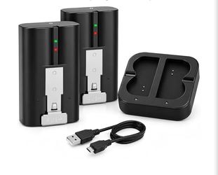 2-Pack 6040mAh Replacement Battery Charger for Ring Doorbell 2/3/3 Plus/4, Spotlight & Stick Up Cam