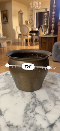 Brass Planter Pot 7.5 Inch
