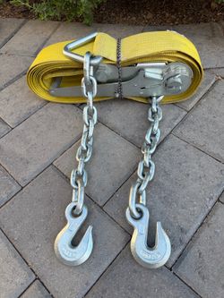 Ratchet Strap w/ Chain Anchors