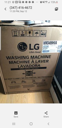 LG washer/Dryer combination