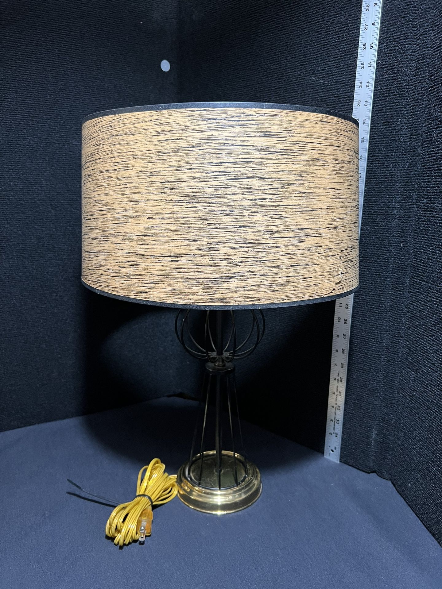 Vintage Mid Century Atomic Lamp with Shade