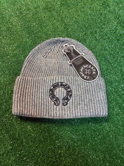 Men’s grey Chrome heart beanie