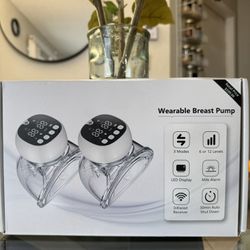 Wireless Breast Pump Hands Free,Dual Frequency Milk Catchers for Breastfeeding,Double Electric Painless Wearable Breast Pumps,Curved Cup Finger Massag