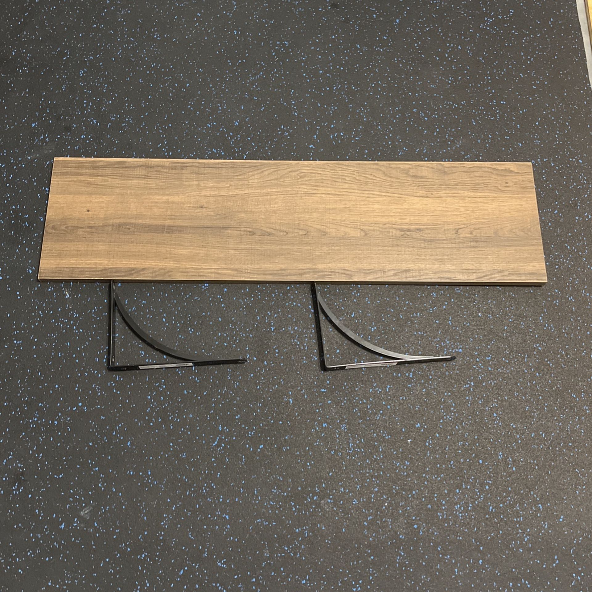 Wood Shelf with brackets