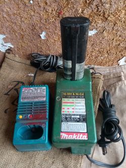 Makita chargers,one battery.$25