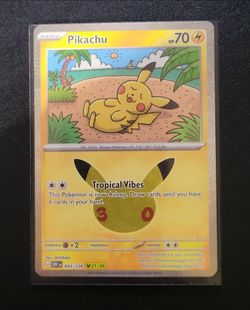 Pikachu Tropical Vibes Pokémon Card 043/128