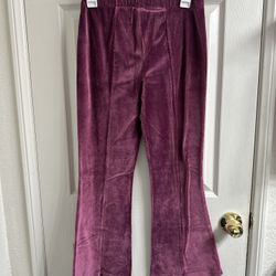 Purple Corduroy Flare Pants