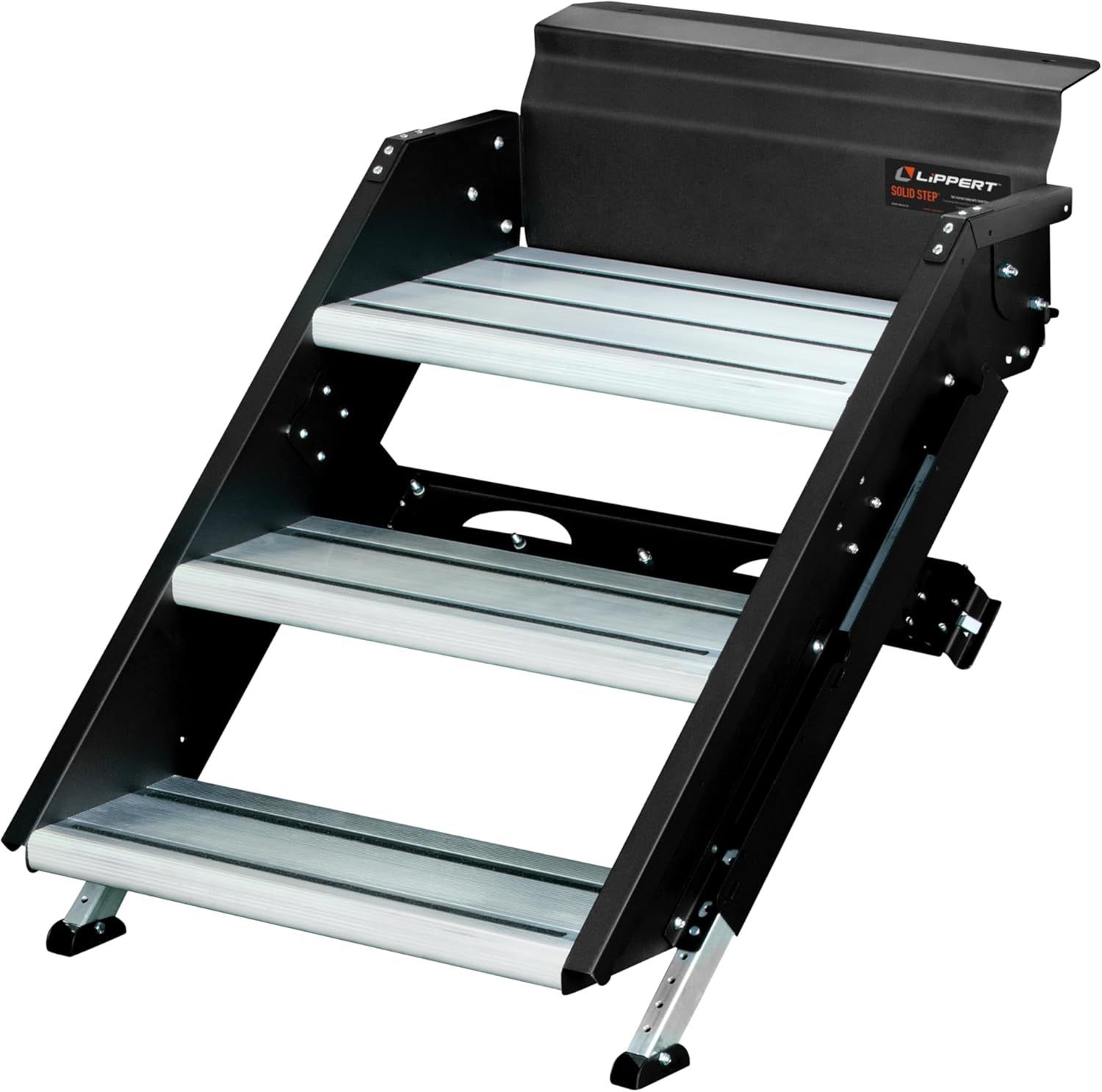 Lippert Solid Step 30″ Triple RV Entry Step Assembly – Model 791573, Adjustable