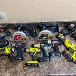 $36.  EACH ..RYOBI Drills,Saws,Drivers,  