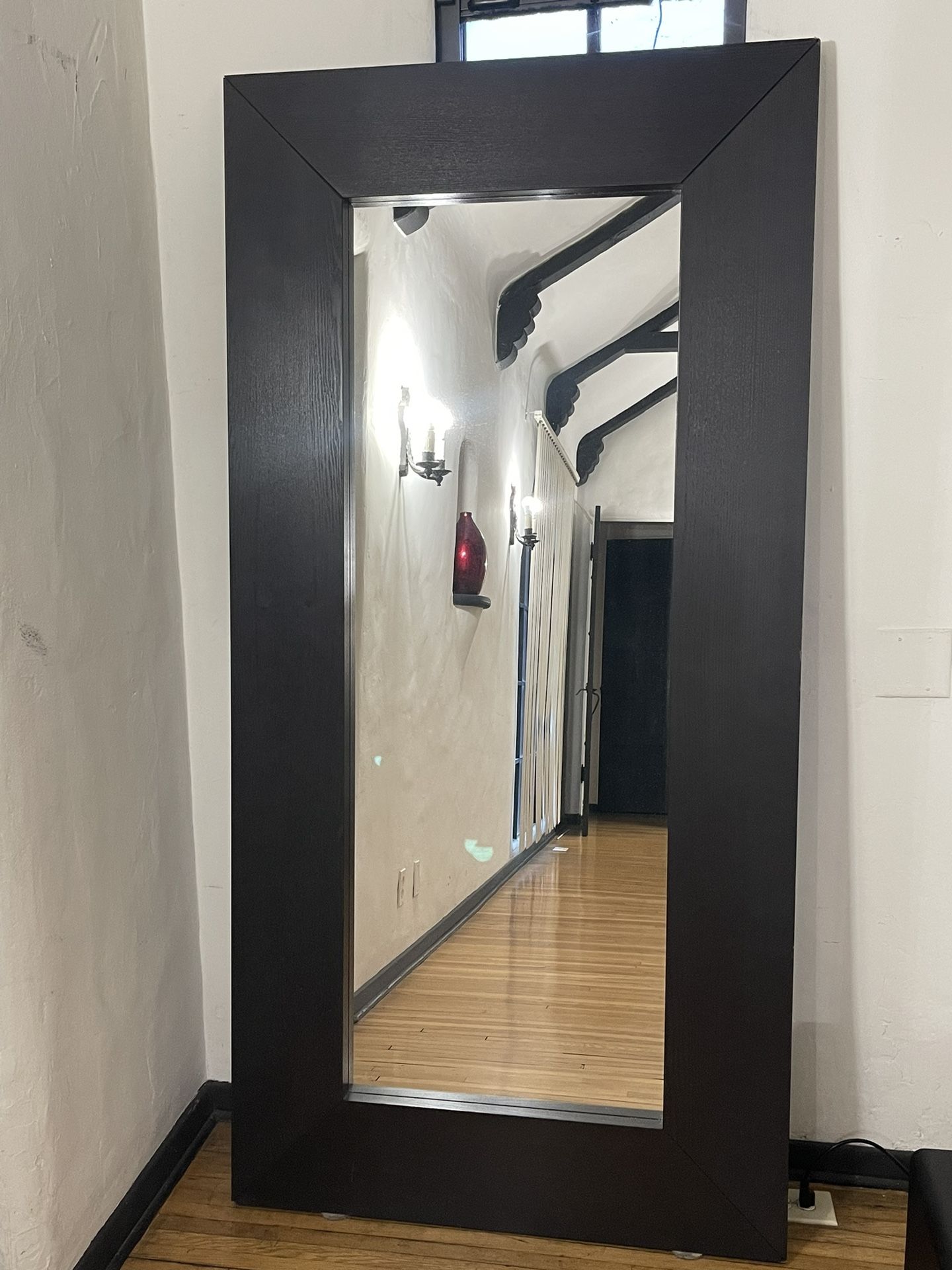 ** Big Floor Mirror Dark Brown **