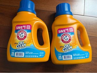 Arm&hammer laundry detergent 2 for $5(12 bottles available)