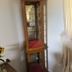 Oak Curio Cabinet