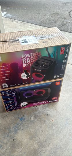 JBL Partybox Live 120 Portable Bluetooth Speaker ≠ Bass Boost, LED Lights, 160+ Watt, Wireless Microphone