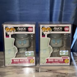 Pop! Mad Hatter (Glow) with Pop! Protector (Limited Edition) 