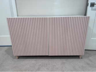 IKEA BESTÅ Storage Cabinet — Birch Veneer Doors