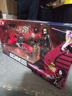 G.I. Joe Cobra Island Baroness Action Figure and Motorcycle Set