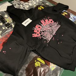 Pink and Black Sp5der Medium