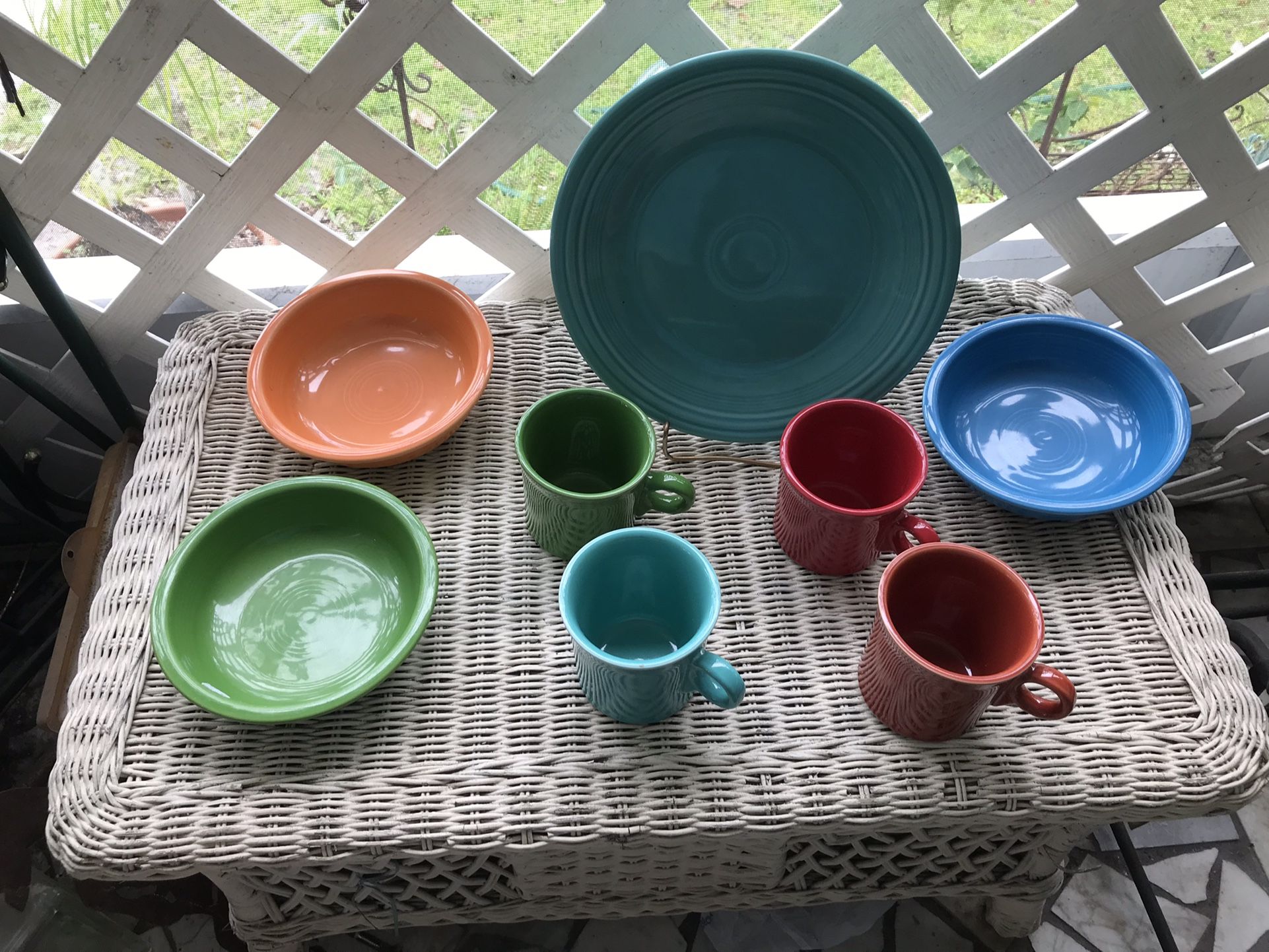 Vintage  Fiesta Ware (8) Pieces