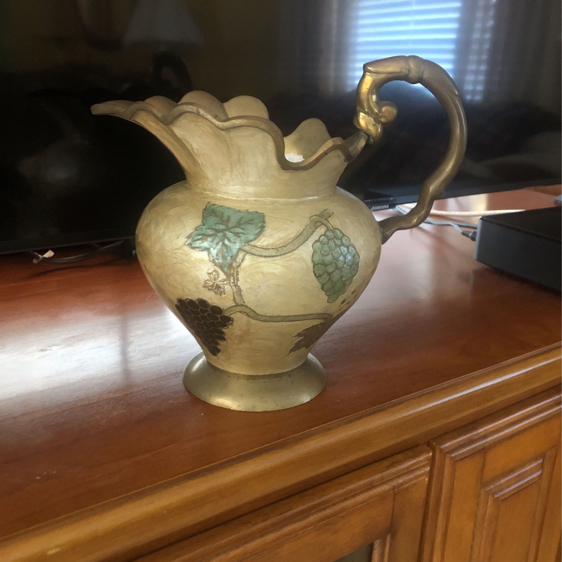 Vintage Solid Brass Pitcher Hand Made In India