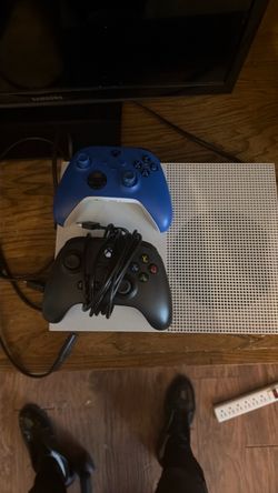 Xbox One S Console with Two Controllers